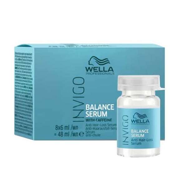 Сыворотка против выпадения волос с кофеином Wella Professionals Invigo Balance Serum Anti Hair Loss serum 